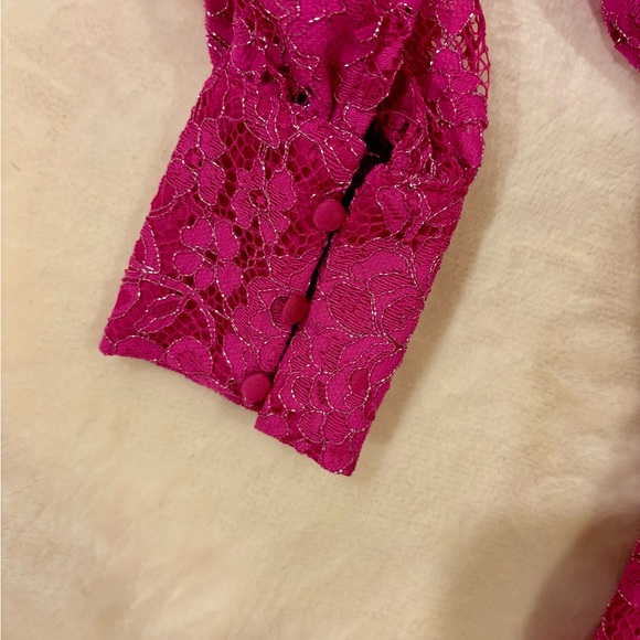NBD Merlot Blouse in Magenta - Picture 4 of 5